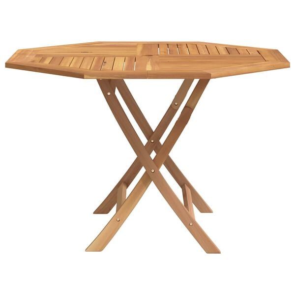 vidaXL Folding Garden Table 110x110x75 cm Solid Wood Teak
