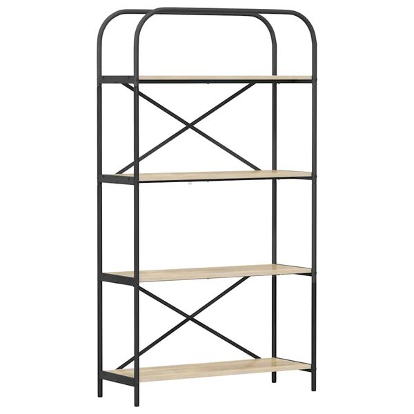 vidaXL Bookshelf Sonoma Oak 80 x 30 x 146 cm Engineered wood