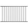vidaXL Fence Panel Powder-coated Steel 1.7x1.17 m Black