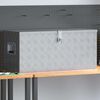 vidaXL Aluminium Box 90.5x35x40 cm Silver
