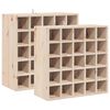 vidaXL Wine Rack 2 pcs Natural 56 x 25 x 56 cm Solid Pine Wood