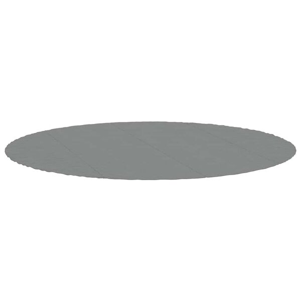 vidaXL Pool Ground Cloth Light Grey &Oslash;458 cm Polyester Geotextile
