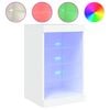 vidaXL Sideboard with LED Lights White 41x37x67 cm