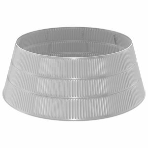 vidaXL Christmas Tree Skirt Cone-shaped Silver &Oslash; 73 x 25.5 cm Plastic