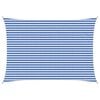 vidaXL Sunshade Sail Blue and White 3.5 x 4.5 m HDPE
