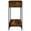vidaXL Console Table Smoked Oak 75x34.5x75 cm Engineered Wood