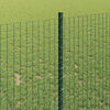 vidaXL Fence with Post Green 1 x 25 m Steel