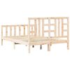 vidaXL Bed Frame without Mattress Double Solid Wood Pine