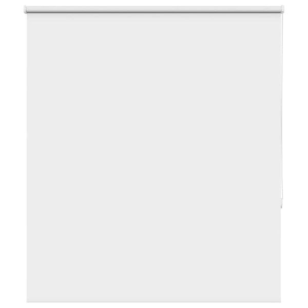vidaXL Roller Blind Blackout White 120x130 cm Fabric Width 116.6 cm Polyester