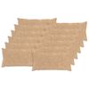 vidaXL Cushion Cover 12 pcs HEERLEN Cream 40 x 80 cm Faux Rabbit Fur