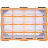 vidaXL Multi-drawer Organiser with 16 Middle Drawers 52x16x37 cm