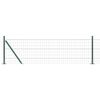 vidaXL Euro Fence with Concrete Base 50 x 0.4 m PVC-Coated Steel Green