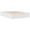 vidaXL Bed Frame without Mattress White 150x200 cm King Size Solid Wood Pine