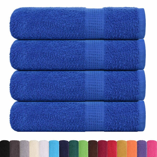 vidaXL Bath Towels "FROGN" 4 pcs Blue 100x150 cm 360 gsm