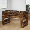 vidaXL Football Table 2 pcs Smoked Oak 146.5 x 74 x 85 cm
