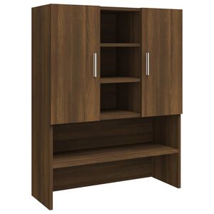 vidaXL Washing Machine Cabinet Brown Oak 70.5x25.5x90 cm