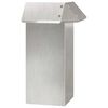 vidaXL Snail Fence Silver 13.5 x 13.5 x 25 cm Stainless Steel
