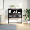 vidaXL Sideboard Black 100.5x39x107 cm Cold-rolled Steel