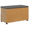 vidaXL Hall Bench with Cushion with Drawer Artisan Oak 80 x 38 x 46 cm