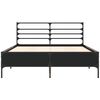 vidaXL Bed Frame without Mattress Black 140x200 cm