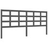 vidaXL Bed Frame without Mattress Grey 200x200 cm Solid Wood