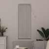 vidaXL Window Blind with Curtains Manual White Aluminium