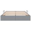 vidaXL Storage Bed with Mattress Light Grey 135 x 190 cm Fabric