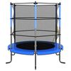 vidaXL Trampoline with Safety Net Round 140x160 cm Blue