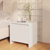 vidaXL Bedside Cabinet White 45x34x44.5 cm Engineered Wood