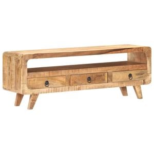 vidaXL TV Cabinet 117x30x41 cm Solid Rough Mango Wood