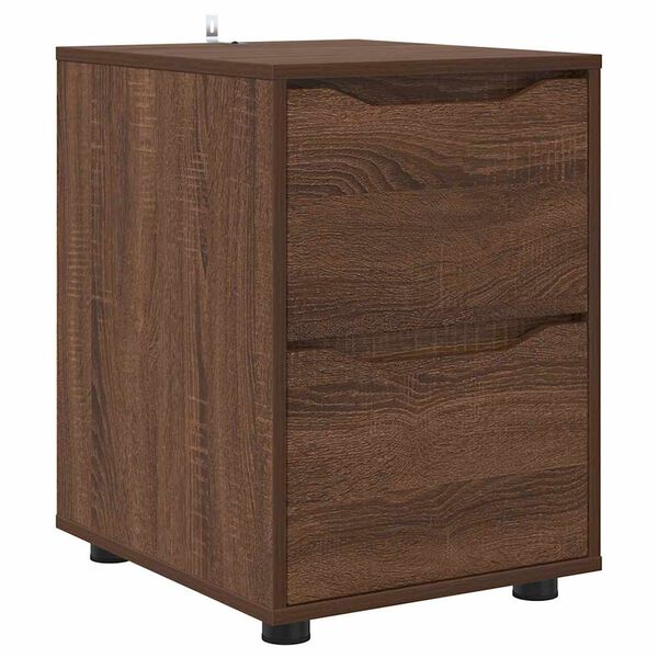 vidaXL Storage Cabinet Brown Oak 40 x 48 x 57 cm Engineered Wood