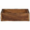 vidaXL Tray with Storage Brown 29 x 31 x 10 cm Solid Reclaim Wood