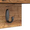vidaXL Wall-Mounted Coat Rack Wall-mounted Old Wood 40 x 10.5 x 18 cm