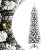 vidaXL Artificial Christmas Tree with 300 LEDs with Stand White 180 cm