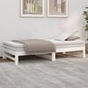 vidaXL Pull-out Day Bed without Mattress White 2x(90x190) cm