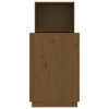 vidaXL Desk Honey Brown 110x53x117 cm Solid Wood Pine