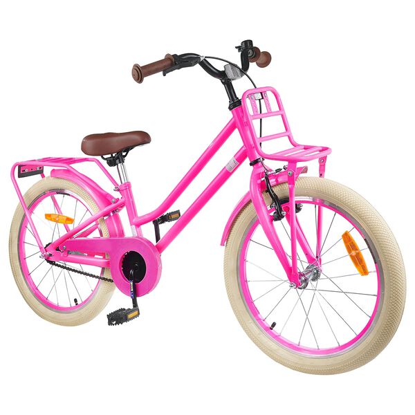 vidaXL Kids Bike 18'' for 5-7 Years Old Dark Pink
