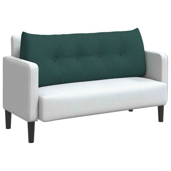 vidaXL Back Pillow Dark Green 120 x 24 x 50 cm Fabric