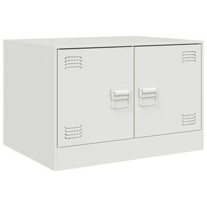 vidaXL Coffee Table White 67x50x44 cm Steel