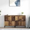 vidaXL Sideboards 2 pcs Old Wood 60 x 35 x 70 cm Engineered Wood
