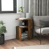 vidaXL Side Table Smoked Oak 36x30x56 cm Engineered Wood