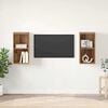 vidaXL TV Cabinet Set 2 pcs Old Wood 37 x 37 x 72 cm Engineered Wood