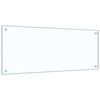 vidaXL Kitchen Backsplash 2 pcs Transparent 100 x 40 cm Tempered Glass