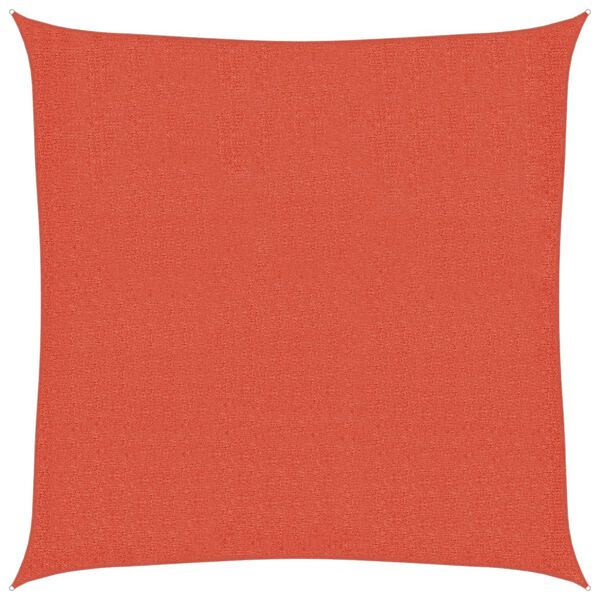 vidaXL Sunshade Sail 160 g/m&sup2; Square Terracotta 3.6x3.6 m HDPE