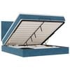 vidaXL Ottoman Bed with Mattresses Dark Blue 180x200cm Velvet