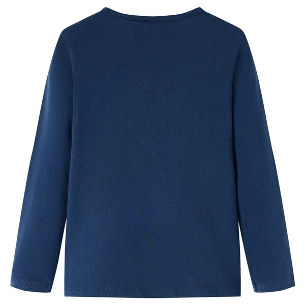 Kids' T-shirt with Long Sleeves Navy Blue 116