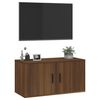 vidaXL Wall Mounted TV Cabinet Brown Oak 80x34.5x40 cm