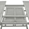 vidaXL Garden Table Grey 200x100x75 cm Solid Acacia Wood