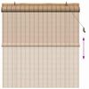 vidaXL Roller Blind with Curtains Manual Nature 140 x 160 cm Bamboo