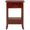 vidaXL Console Table Brown 50 x 29.5 x 76 cm Solid Mahogany Wood